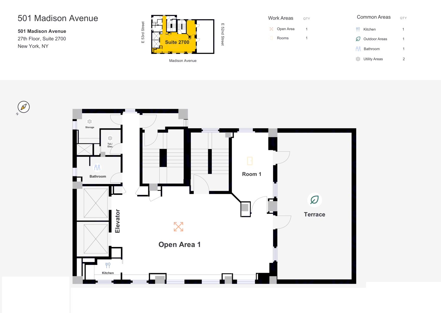 501 Madison Avenue | 1,904 RSF (Direct Lease) | Noah & Co